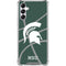 Michigan State University Green Basketball Galaxy A14 5G Clear Case