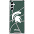 Michigan State University Green Basketball Galaxy A14 5G Clear Case