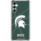 Michigan State University Green Basketball Galaxy A15 5G Clear Case