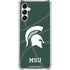 Michigan State University Green Basketball Galaxy A15 5G Clear Case