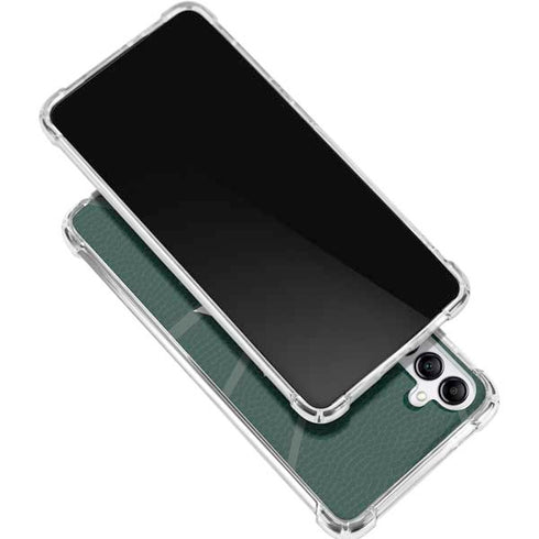 Michigan State University Green Basketball Galaxy A15 5G Clear Case