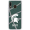 Michigan State University Green Basketball Galaxy A20 Clear Case