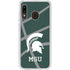 Michigan State University Green Basketball Galaxy A20 Clear Case