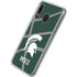 Michigan State University Green Basketball Galaxy A20 Clear Case