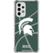 Michigan State University Green Basketball Galaxy A33 5G Clear Case