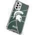 Michigan State University Green Basketball Galaxy A33 5G Clear Case