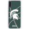 Michigan State University Green Basketball Galaxy A50 Clear Case
