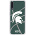 Michigan State University Green Basketball Galaxy A50 Clear Case