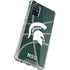 Michigan State University Green Basketball Galaxy A51 5G Clear Case