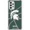 Michigan State University Green Basketball Galaxy A53 5G Clear Case