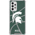 Michigan State University Green Basketball Galaxy A53 5G Clear Case