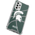 Michigan State University Green Basketball Galaxy A53 5G Clear Case