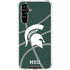 Michigan State University Green Basketball Galaxy A54 5G Clear Case