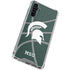 Michigan State University Green Basketball Galaxy A54 5G Clear Case