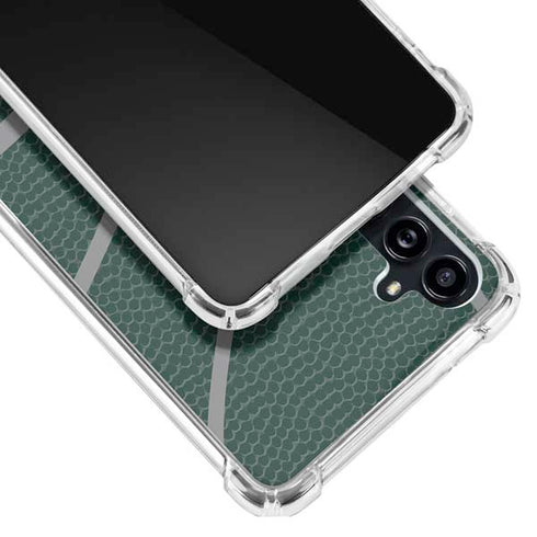 Michigan State University Green Basketball Galaxy A54 5G Clear Case