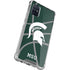 Michigan State University Green Basketball Galaxy A71 5G Clear Case