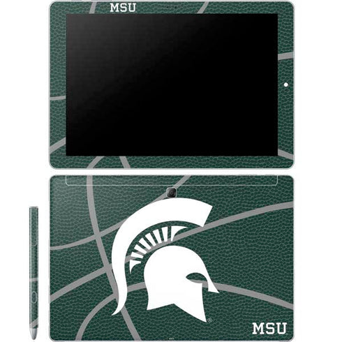 Michigan State University Green Basketball Galaxy Book 12in Skin