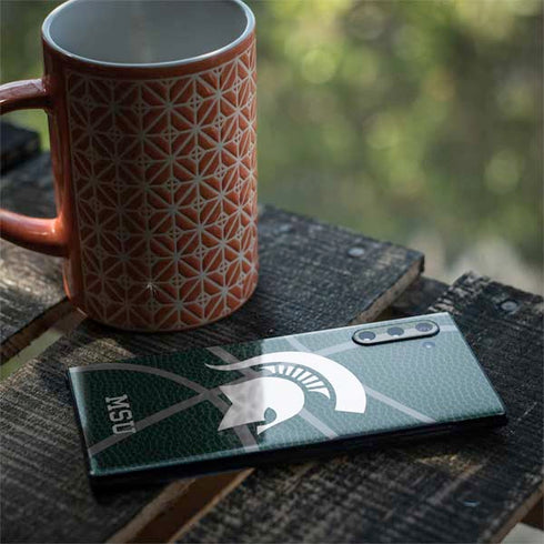 Michigan State University Green Basketball Galaxy Note 10 Skin