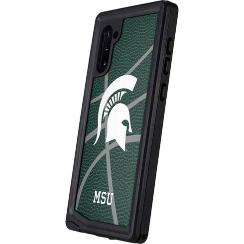 Michigan State University Green Basketball Galaxy Note 10 Waterproof Case