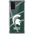 Michigan State University Green Basketball Galaxy Note20 5G Clear Case