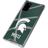 Michigan State University Green Basketball Galaxy Note20 5G Clear Case