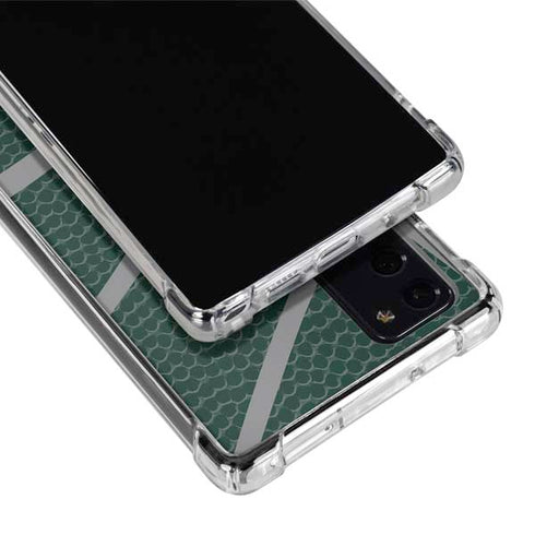 Michigan State University Green Basketball Galaxy Note20 5G Clear Case
