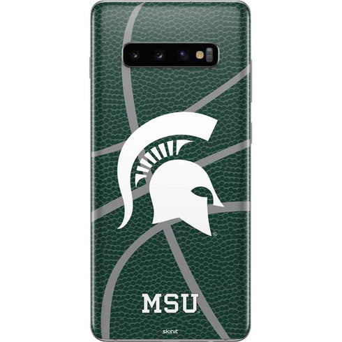 Michigan State University Green Basketball Galaxy S10 Plus Skin