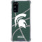 Michigan State University Green Basketball Galaxy S20 FE Clear Case