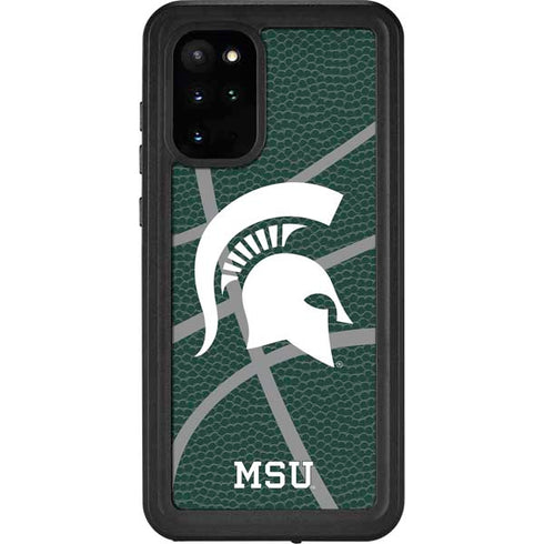 Michigan State University Green Basketball Galaxy S20 Plus Waterproof Case