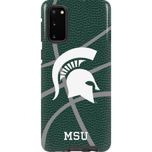 Michigan State University Green Basketball Galaxy S20 Pro Case