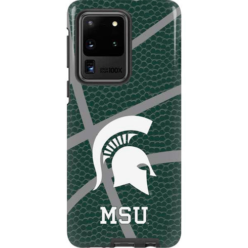 Michigan State University Green Basketball Galaxy S20 Ultra 5G Pro Case