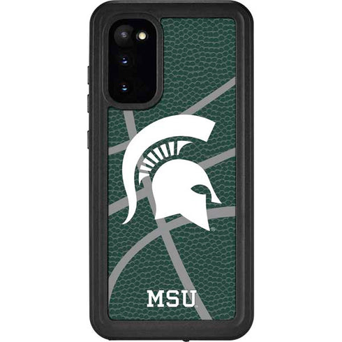 Michigan State University Green Basketball Galaxy S20 Waterproof Case