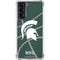 Michigan State University Green Basketball Galaxy S21 5G Clear Case