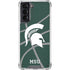Michigan State University Green Basketball Galaxy S21 5G Clear Case