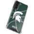 Michigan State University Green Basketball Galaxy S21 5G Clear Case