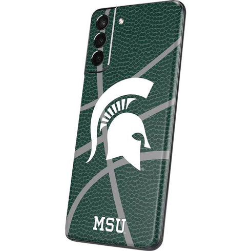 Michigan State University Green Basketball Galaxy S21 5G Skin