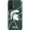 Michigan State University Green Basketball Galaxy S21 FE Pro Case