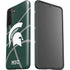 Michigan State University Green Basketball Galaxy S21 FE Pro Case