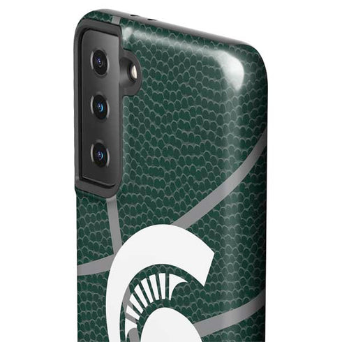 Michigan State University Green Basketball Galaxy S21 Plus 5G Pro Case