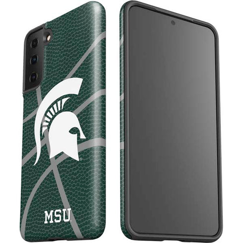 Michigan State University Green Basketball Galaxy S21 Plus 5G Pro Case
