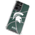 Michigan State University Green Basketball Galaxy S21 Ultra 5G Clear Case