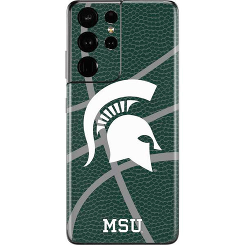Michigan State University Green Basketball Galaxy S21 Ultra 5G Skin