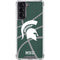 Michigan State University Green Basketball Galaxy S22 Clear Case