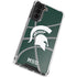 Michigan State University Green Basketball Galaxy S22 Clear Case