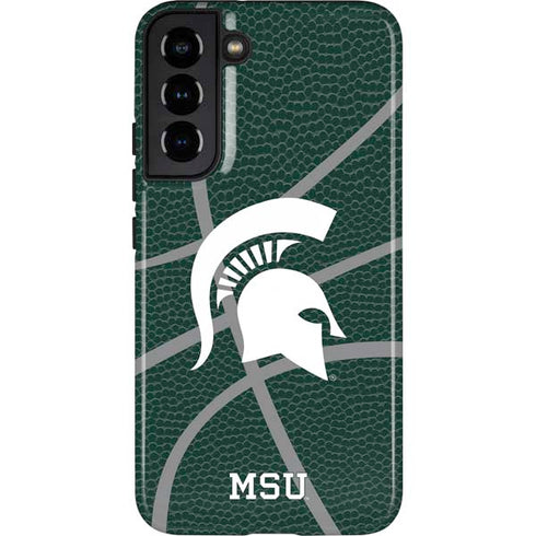 Michigan State University Green Basketball Galaxy S22 Plus Pro Case