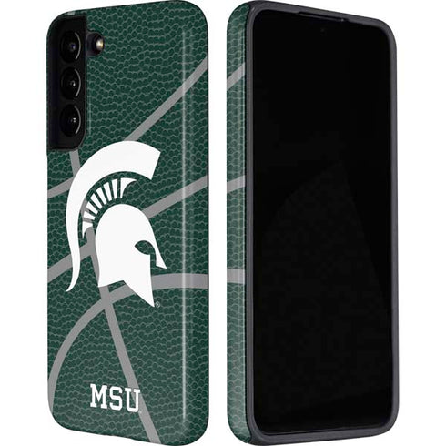Michigan State University Green Basketball Galaxy S22 Plus Pro Case