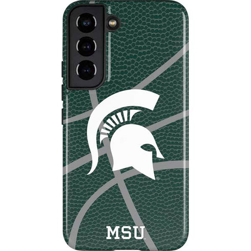 Michigan State University Green Basketball Galaxy S22 Pro Case
