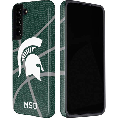 Michigan State University Green Basketball Galaxy S22 Pro Case