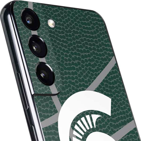 Michigan State University Green Basketball Galaxy S22 Skin