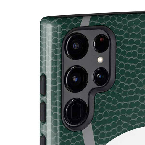 Michigan State University Green Basketball Galaxy S22 Ultra Pro Case